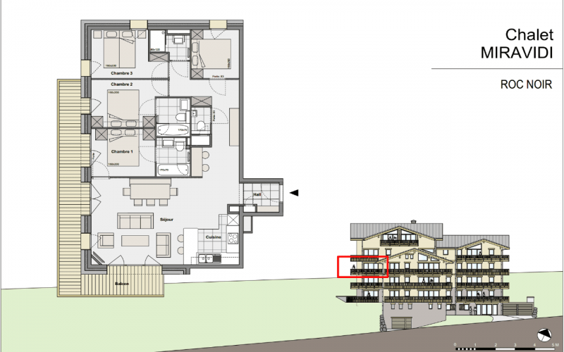 Appartement Roc Noir-8 personnes - 4 chambres Appartement Roc Noir-8 personnes - 4 chambres