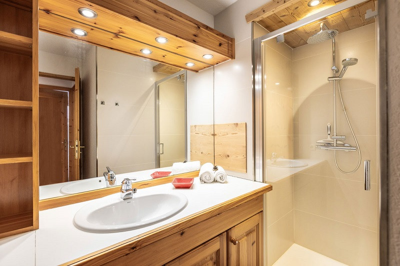 Salle de bain, Appartement CRYS4, Chalet Le Crystal, La Rosière Salle de bain, Appartement CRYS4, Chalet Le Crystal, La Rosière
