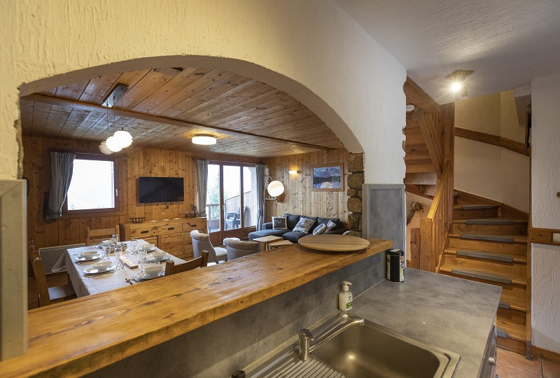 Séjour, Appartement Cervinia, Les Chalets du Kandahar, La Rosière, vue 3 Séjour, Appartement Cervinia, Les Chalets du Kandahar, La Rosière, vue 3