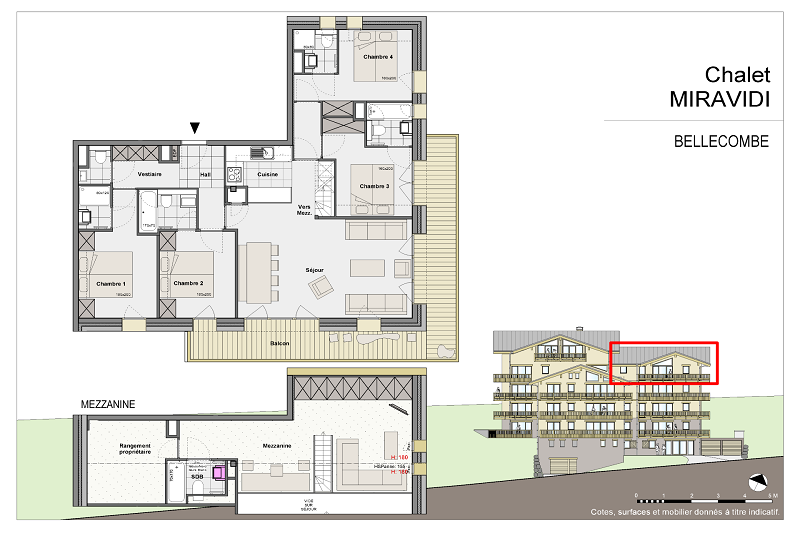 Plan appartement Bellecombe RIT001, Résidence Miravidi, La Rosière plan-appartement-bellecombe-RIT001-residence-miravidi-la-rosiere