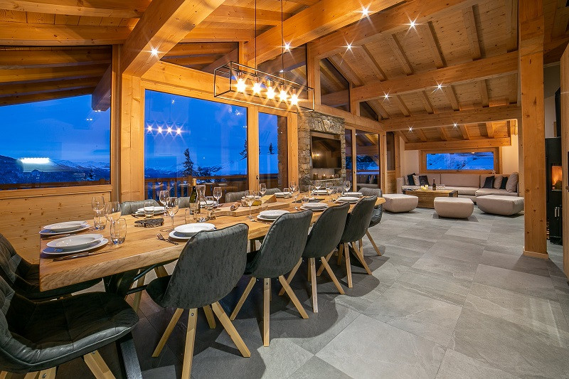 Séjour, Chalet l'Ecrin, La Rosière, vue 3 Séjour, Chalet l'Ecrin, La Rosière, vue 3