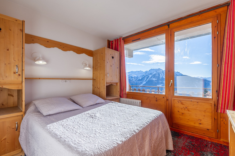 Chambre 1, lit double, avec vue sur la montagne, Le Tyrol, La Rosière