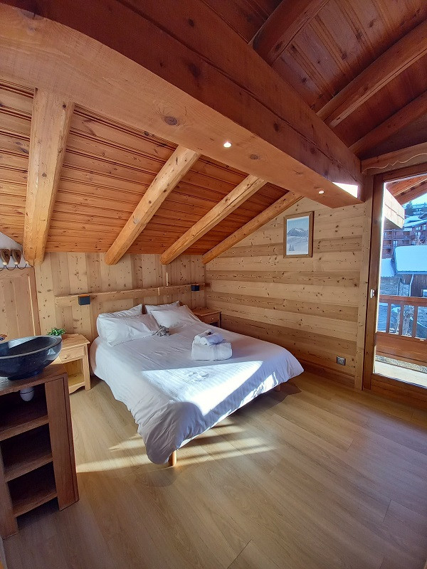 Chambre 2, Appartement CRYS7, Le Crystal, La Rosière, vue 3 Chambre 2, Appartement CRYS7, Le Crystal, La Rosière, vue 3