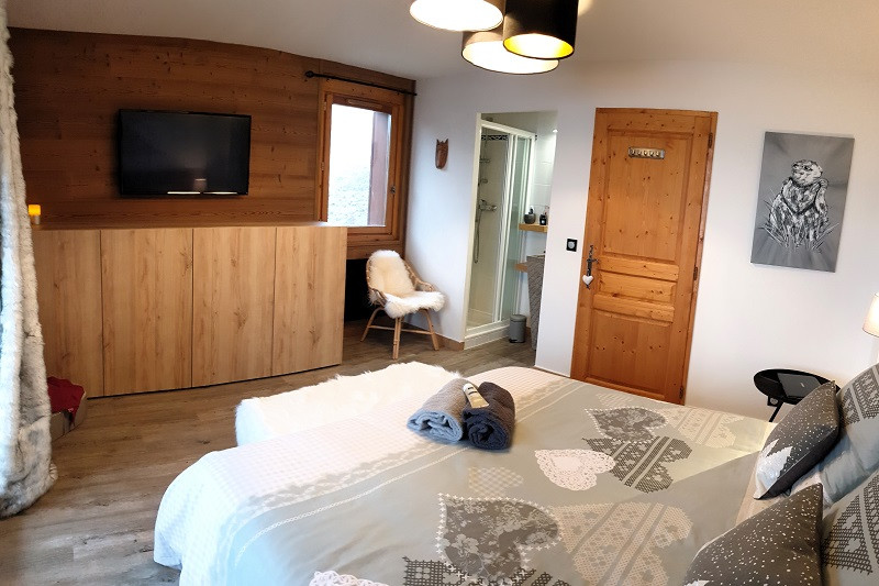 Chambre 3, Appartement CHEB45, Les Chalets des Eucherts, La Rosière, vue 2 Chambre 3, Appartement CHEB45, Les Chalets des Eucherts, La Rosière, vue 2