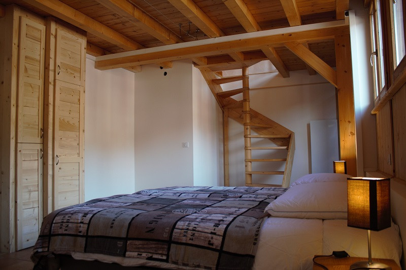 Chambre avec mezzanine, Appartement VE50, La Rosière, vue 2 Chambre avec mezzanine, Appartement VE50, La Rosière, vue 2