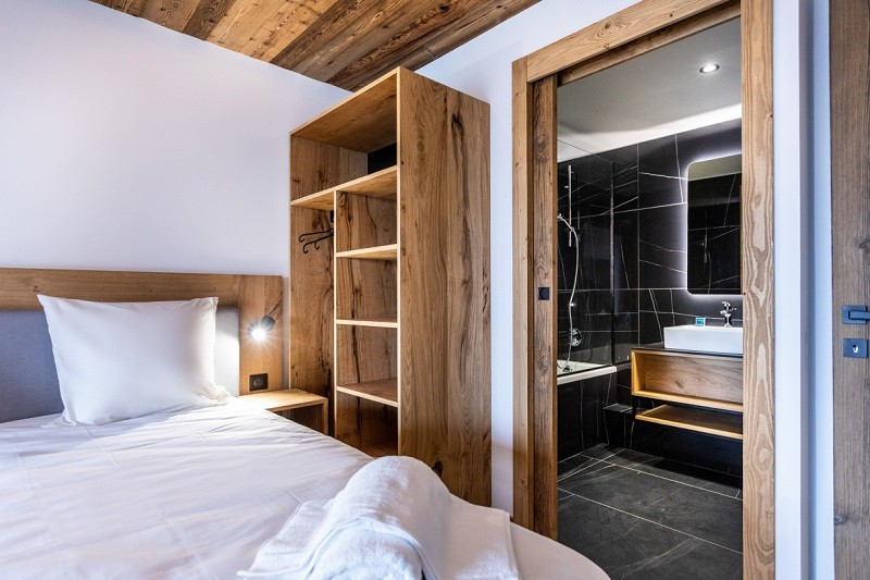 Chambre, Appartement OREEBOIS2, L'Orée du Bois, La Rosière, vue 3 Chambre, Appartement OREEBOIS2, L'Orée du Bois, La Rosière, vue 3