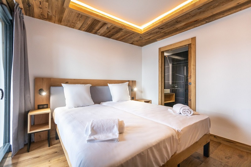 Chambre, Appartement OREEBOIS2, L'Orée du Bois, La Rosière, vue 4 Chambre, Appartement OREEBOIS2, L'Orée du Bois, La Rosière, vue 4