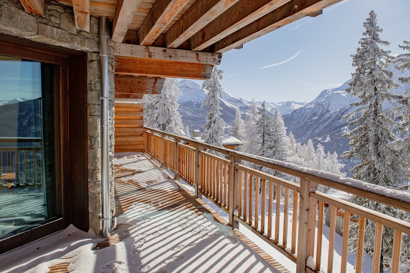 Terrasse, Appartement ALP03, Les Alpages, La Rosière, vue 3 terrasse-appartement-alp03-les-alpages-la-rosiere-vue-3