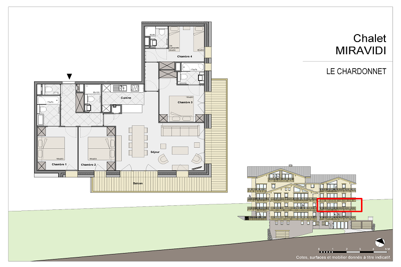 Plan appartement Chardonnet RIT004, Résidence Miravidi, La Rosière plan-appartement-chardonnet-RIT004-residence-miravidi-la-rosiere