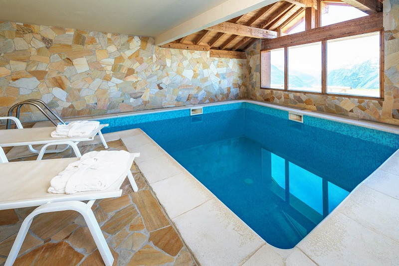 Piscine de la résidence, Chalet Le Refuge, La Rosière