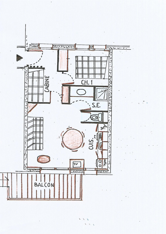 Plan appartement CRYS2, Chalet Le Crystal, La Rosière plan-appartement-crys2-chalet-le-crystal-la-rosiere-3088651