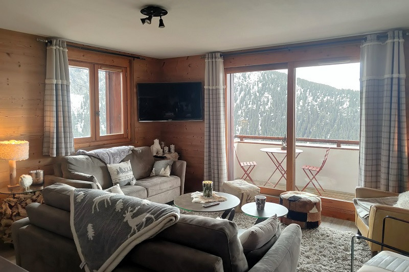 Séjour, Appartement CHEB45, Les Chalets des Eucherts, La Rosière, vue 2 Séjour, Appartement CHEB45, Les Chalets des Eucherts, La Rosière, vue 2