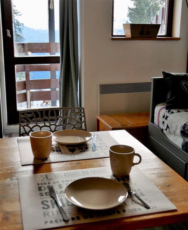 Détail séjour, Studio BA119, Les Bouquetins A, La Rosière, vue 1 Détail séjour, Studio BA119, Les Bouquetins A, La Rosière, vue 1