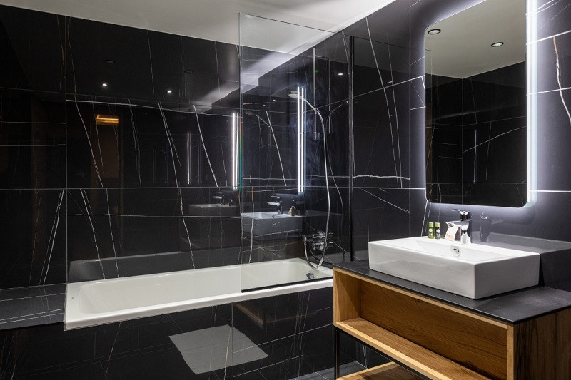 Salle de bain, Appartement OREEBOIS2, L'Orée du Bois, La Rosière Salle de bain, Appartement OREEBOIS2, L'Orée du Bois, La Rosière