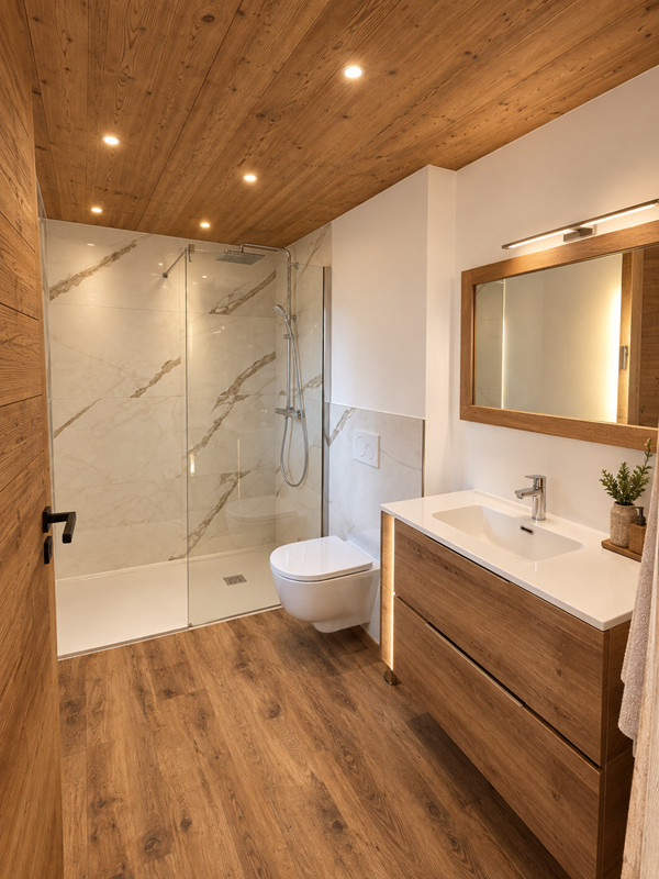 salle-de-bain-chambre 6 - Chalet Bellacomba - La Rosière - village Les Granges