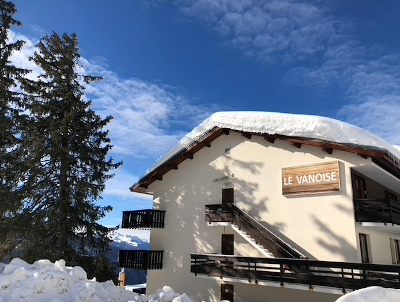Extérieur hiver, Résidence la Vanoise, La Rosière, vue 1 Extérieur hiver, Résidence la Vanoise, La Rosière, vue 1