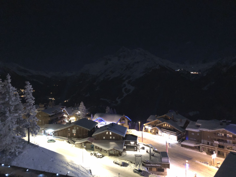 Panorama hiver de nuit, Appartement VAN512, La Rosière, vue 2 Panorama hiver de nuit, Appartement VAN512, La Rosière, vue 2